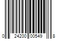 Barcode Image for UPC code 024200005498