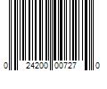 Barcode Image for UPC code 024200007270