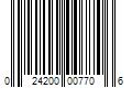 Barcode Image for UPC code 024200007706