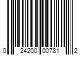 Barcode Image for UPC code 024200007812