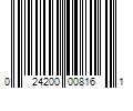 Barcode Image for UPC code 024200008161