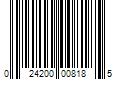 Barcode Image for UPC code 024200008185