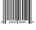 Barcode Image for UPC code 024200060404