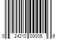 Barcode Image for UPC code 024210000056