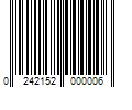 Barcode Image for UPC code 0242152000006