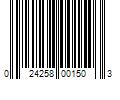 Barcode Image for UPC code 024258001503