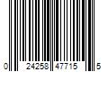 Barcode Image for UPC code 024258477155