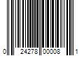 Barcode Image for UPC code 024278000081