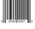 Barcode Image for UPC code 024300000010