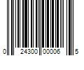 Barcode Image for UPC code 024300000065