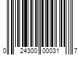 Barcode Image for UPC code 024300000317