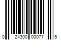 Barcode Image for UPC code 024300000775