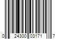 Barcode Image for UPC code 024300031717