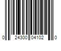 Barcode Image for UPC code 024300041020