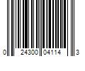 Barcode Image for UPC code 024300041143