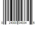 Barcode Image for UPC code 024300043345