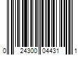 Barcode Image for UPC code 024300044311