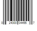 Barcode Image for UPC code 024300044557