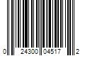 Barcode Image for UPC code 024300045172