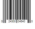 Barcode Image for UPC code 024300045400