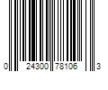 Barcode Image for UPC code 024300781063