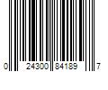 Barcode Image for UPC code 024300841897