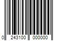 Barcode Image for UPC code 0243100000000