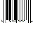 Barcode Image for UPC code 024318000064