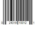 Barcode Image for UPC code 024319100121