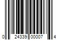 Barcode Image for UPC code 024339000074