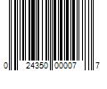 Barcode Image for UPC code 024350000077