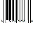 Barcode Image for UPC code 024360000036