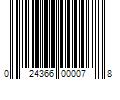 Barcode Image for UPC code 024366000078