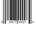 Barcode Image for UPC code 024377000074