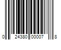 Barcode Image for UPC code 024380000078