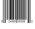 Barcode Image for UPC code 024389000062