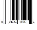 Barcode Image for UPC code 024414000074