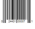 Barcode Image for UPC code 024431000071