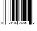 Barcode Image for UPC code 024436000052