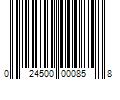 Barcode Image for UPC code 024500000858