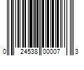 Barcode Image for UPC code 024538000073