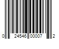 Barcode Image for UPC code 024546000072