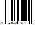 Barcode Image for UPC code 024600000277