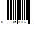 Barcode Image for UPC code 024601000054