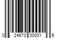 Barcode Image for UPC code 024670000016