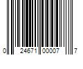 Barcode Image for UPC code 024671000077