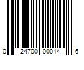 Barcode Image for UPC code 024700000146