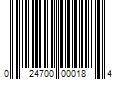 Barcode Image for UPC code 024700000184