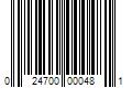 Barcode Image for UPC code 024700000481