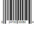 Barcode Image for UPC code 024700000504